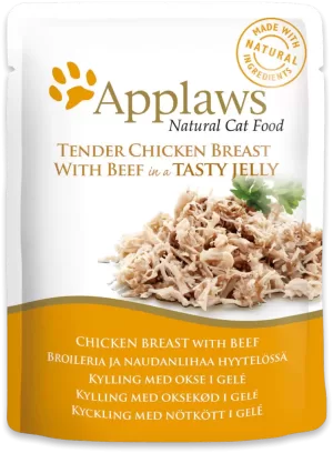 Applaws Cat Chicken with Beef 70g Jelly Pouch