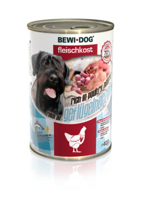 BEWI DOG rich in Poultry hearts 400gr