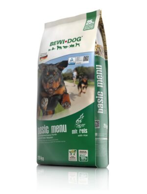 BEWI DOG basic menu - with rice 25kg