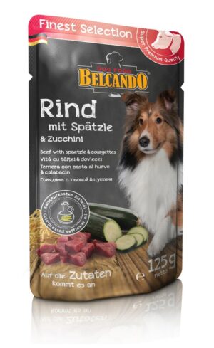 BELCANDO Beef with spaetzle & courgettes 125gr