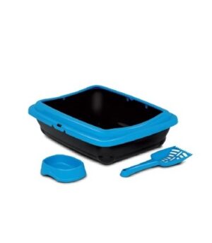 MP Bergamo BIRBA KIT (Litter Box+Scoop+Bowl) 46 x 36 x 41cm Blue