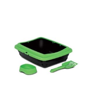 MP Bergamo BIRBA KIT (Litter Box+Scoop+Bowl) 46 x 36 x 41cm Green