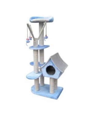 SAGRADA CAT SCRATCHING POLE - BLUE 54x36x128 cm