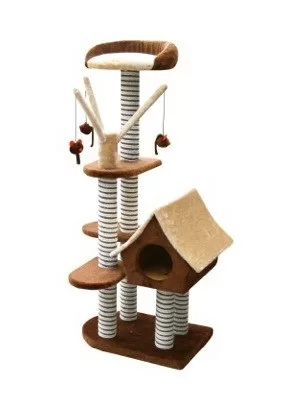 SAGRADA CAT SCRATCHING POLE - BROWN 54x36x128 cm