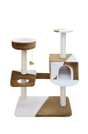 CAMILA CAT POLE BROWN - WHITE 74x40x105 cm