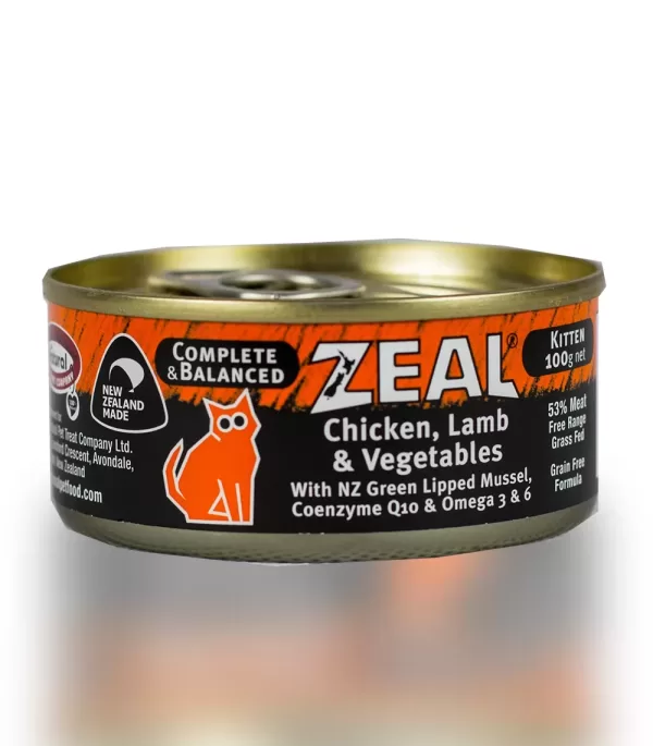 Zeal Chicken, Lamb & Vegetables 100g cat food