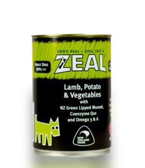 Zeal Lamb, Potato & Vegetables 390g dog food