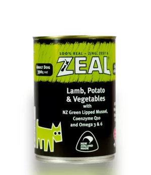 Zeal Lamb, Potato & Vegetables 390g dog food