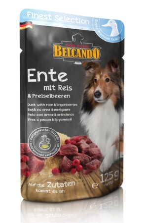 BELCANDO Duck with rice & lingonberries 125gr