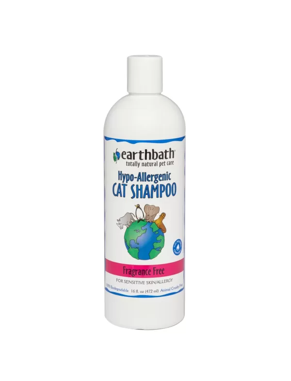 Earth Bath Hypo-Allergenic Cat Shampoo Fragrance Free 472ml