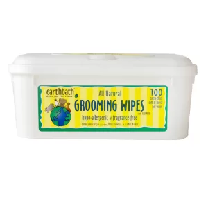 Earth Bath Grooming Wipes Hypoallergenic With Awapuhi Fragrance Free 100pcs