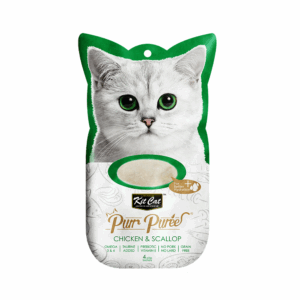 Kit Cat Puree Chicken & Scallop 4x15gr