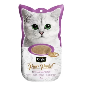 Kit Cat Puree Tuna & Scallop 4x15gr