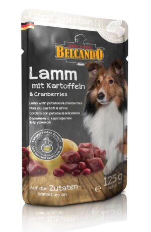 BELCANDO Lamb with potatoes & cranberries 125gr