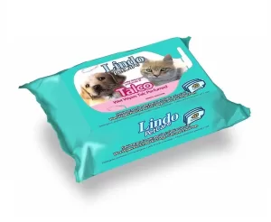 LINDO PET WIPES TALC PERFUMED 40pcs