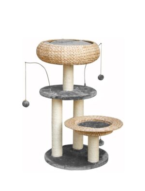 LORENZ CAT PLAY TOWER - GREY 45x45x76 cm