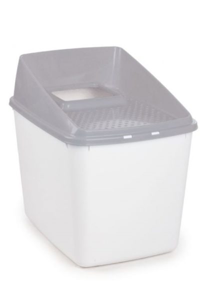 NO MESS LITTER BOX GREY - L 40 x W 53 x H 50.5cm