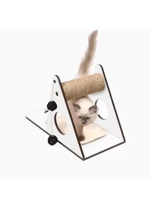 PREMIUM CAT FURNITURE V-PLAY CENTER - WHITE 52x11x28 cm