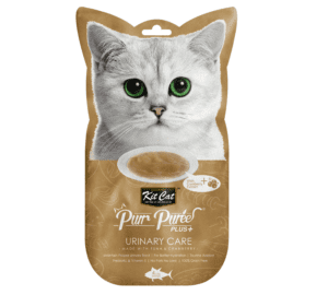 Kit Cat Puree Plus Urinary Care Tuna & Cranberry 4x15gr