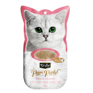 Kit Cat Puree Tuna & Salmon 4x15gr