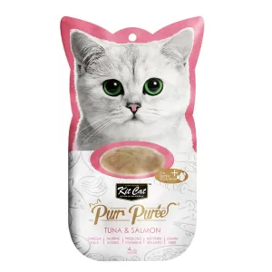 Kit Cat Puree Tuna & Salmon 4x15gr