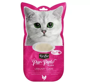 Kit Cat Puree Plus Urinary Care Chicken & Cranberry 4x15gr