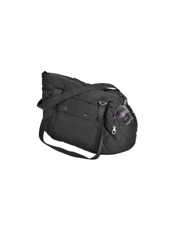 SAC PROMENADE BICOLOR - BLACK SMALL 40cm