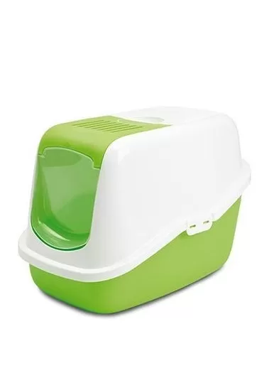 Savic Nestor Cat Litter box Lime Green 56 x 39 x 38.5cm