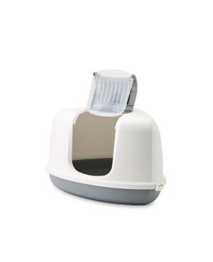 Savic Nestor Corner Litter box Fuschia 58.5 x 45.5 x 40cm