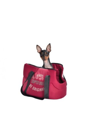 SUPERDOG BAG - BURGUNDY Small 40cm