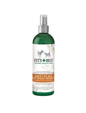 Vets+Best Natural Anti-Flea Easy Spray Shampoo 470ml