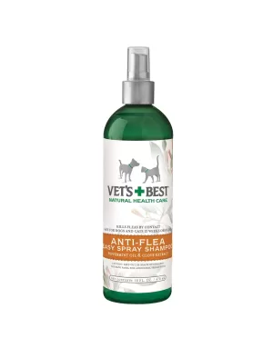 Vets+Best Natural Anti-Flea Easy Spray Shampoo (16 Oz)