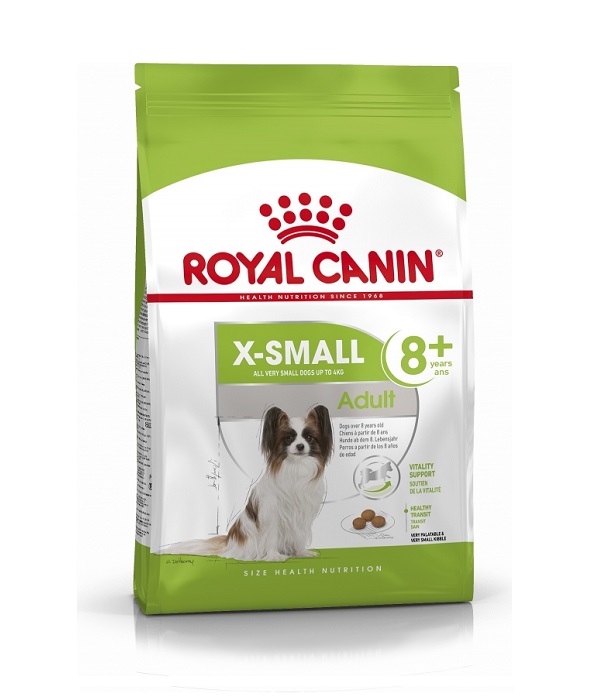 Royal Canin X-Small Adult 8+ dry dog food in Sharjah, Dubai
