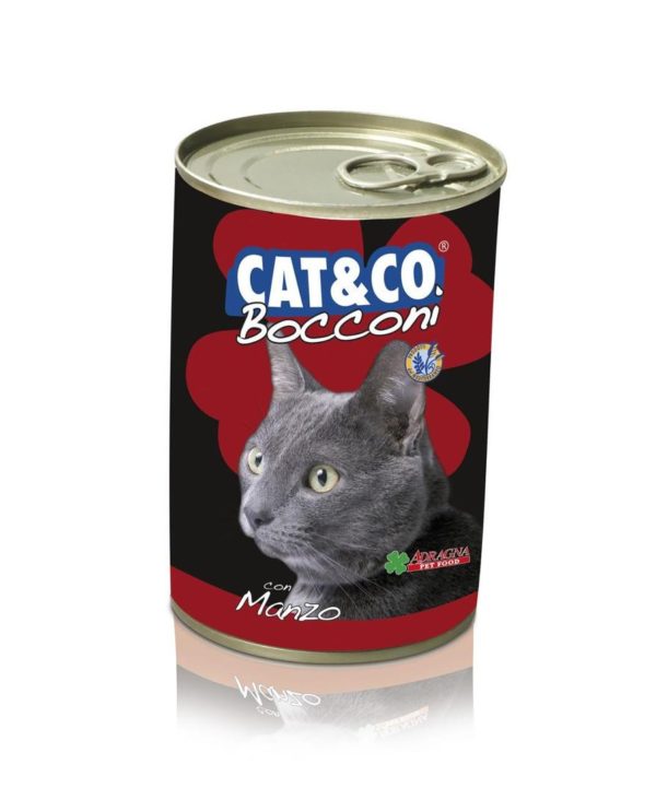 CAT&CO Chunks Beef 405gr wet cat food