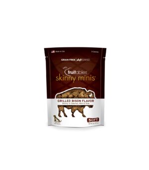 Fruitables Skinny Minis Dog Treats Grilled Bison 141gr