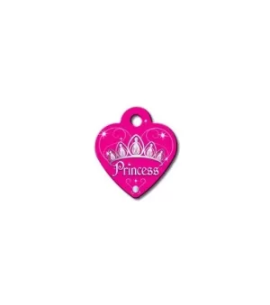 ID Tag - Heart Small Dark Princess