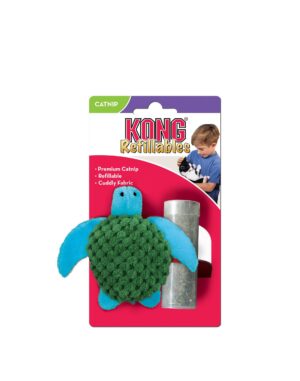 Kong Cat Toy Catnip Refillable Turtle