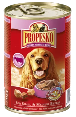 Propesko Chunks Dog beef game chicken 415g
