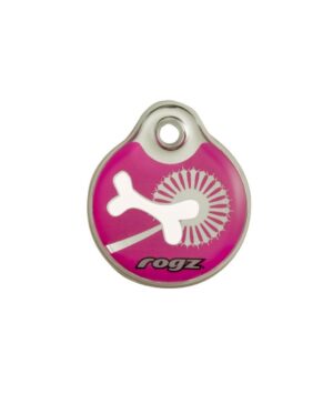 Rogz Pink Bone ID Tag