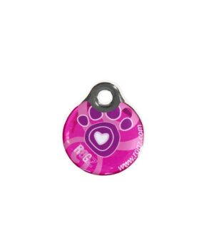 Rogz Pink Paw ID Tag