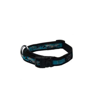 Rogz Turquoise Chrome Collar 50cm