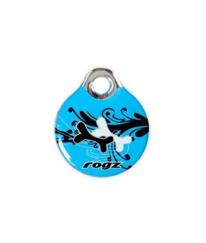 Rogz Turquoise Chrome ID Tag