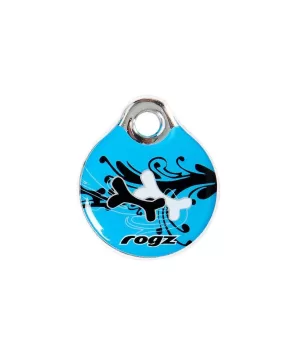 Rogz Turquoise Chrome ID Tag