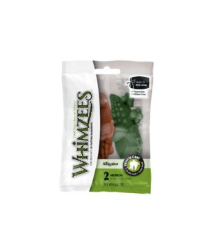 Whimzees Alligator Medium Mix Brown/Green/Orange(2PC)