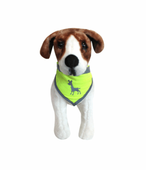 VISIBILITY DOG BANDANA MEDIUM - NEON YELLOW 50cm