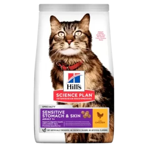 HILL'S SCIENCE PLAN Sensitive Stomach & Skin Adult Cat Food with Chicken 1.5kg