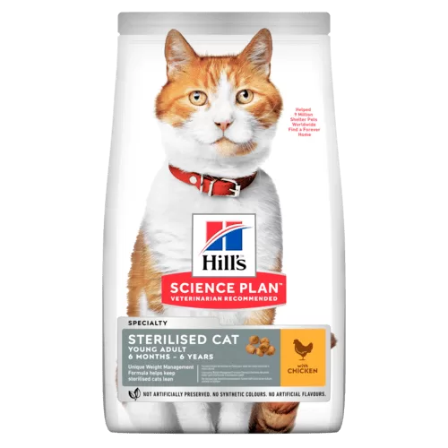 HILL'S SCIENCE PLAN Sterilised Cat Young Adult Cat Food with Chicken 1.5kg
