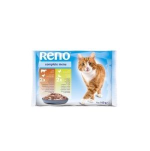 Reno pouch cat food 4 x 100 gr