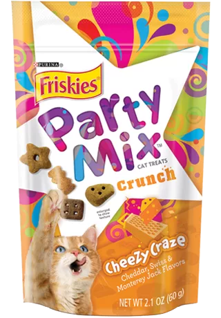 Party Mix Cat Treats Crunch Cheezy Craze 60 g