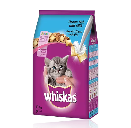 Whiskas-Dry-Foods-Kitten-food-with-Ocean-Fish-and-Milk Whiskas Dry Kitten with Ocean Fish and Milk 1.1kg
